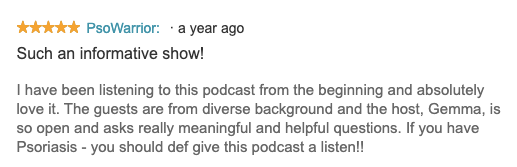 psoriasis podcast review